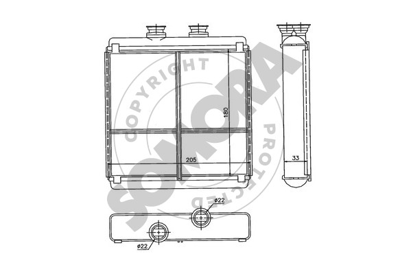 Picture of SOMORA - 171450 - Heat Exchanger, interior heating (Heating/Ventilation)