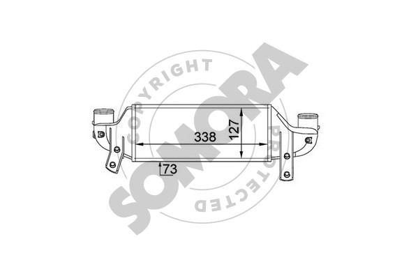 Picture of SOMORA - 093445 - Intercooler, charger (Air Supply)