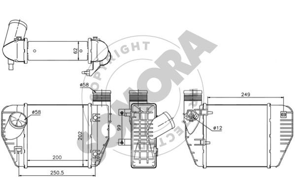 Picture of SOMORA - 021045A - Intercooler, charger (Air Supply)