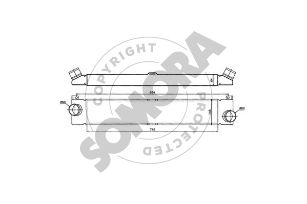 Picture of SOMORA - 084245 - Intercooler, charger (Air Supply)