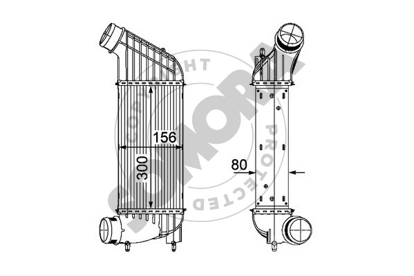 Picture of SOMORA - 085245A - Intercooler, charger (Air Supply)
