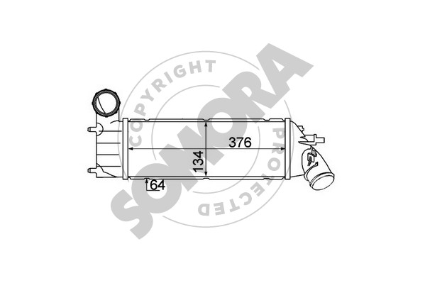 Picture of SOMORA - 085245B - Intercooler, charger (Air Supply)