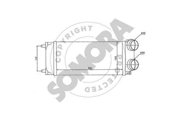 Picture of SOMORA - 051445 - Intercooler, charger (Air Supply)