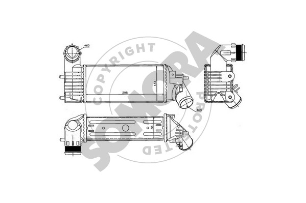 Picture of SOMORA - 052345 - Intercooler, charger (Air Supply)