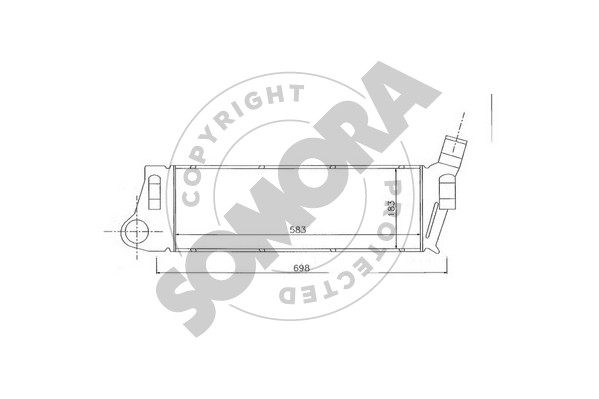 Picture of SOMORA - 243245 - Intercooler, charger (Air Supply)