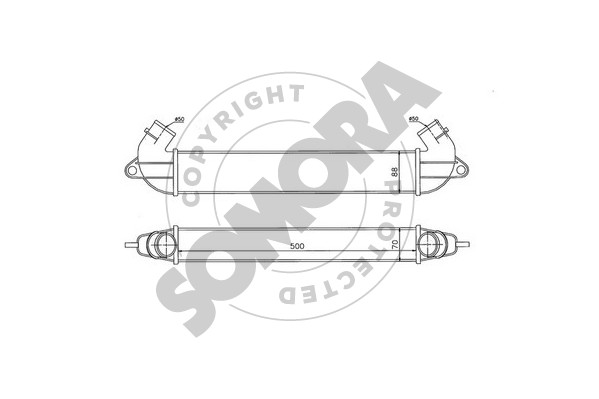 Picture of SOMORA - 088045 - Intercooler, charger (Air Supply)