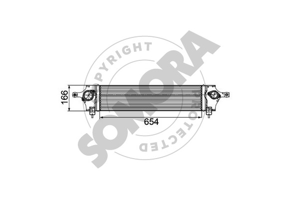Picture of SOMORA - 198045 - Intercooler, charger (Air Supply)