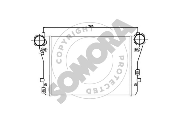 Picture of SOMORA - 351045 - Intercooler, charger (Air Supply)
