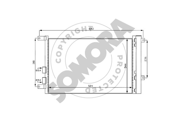 Picture of SOMORA - 010160C - Condenser, air conditioning (Air Conditioning)