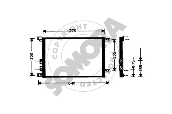 Picture of SOMORA - 011260A - Condenser, air conditioning (Air Conditioning)