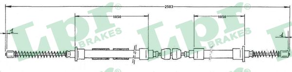 Picture of LPR - C0605B - Cable Pull, parking brake (Braking System)