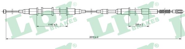 Picture of LPR - C1341B - Cable Pull, parking brake (Braking System)