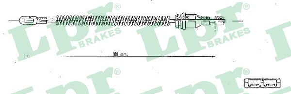 Picture of LPR - C1350B - Cable Pull, parking brake (Braking System)
