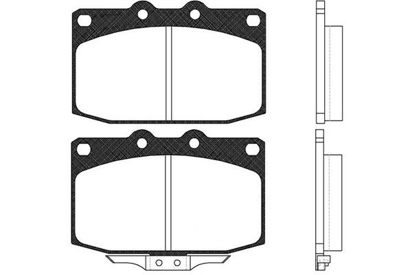 Image de Kit de plaquettes de frein, frein à disque - KAVO PARTS - BP-4509