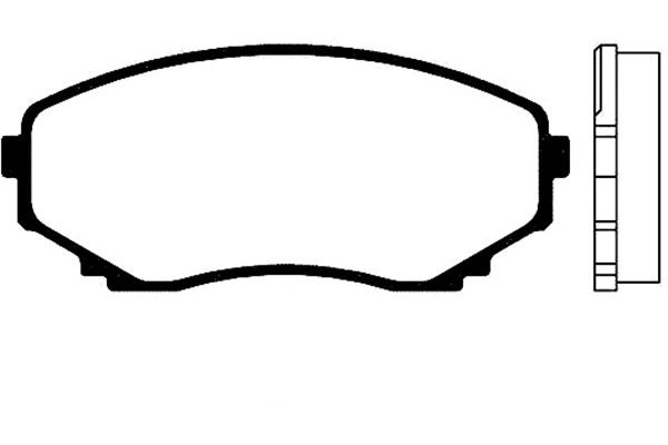 Image de Kit de plaquettes de frein, frein à disque - KAVO PARTS - BP-4524
