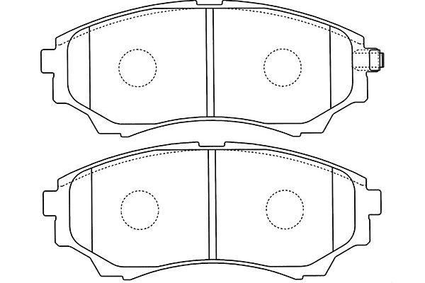 Image de Kit de plaquettes de frein, frein à disque - KAVO PARTS - BP-4570