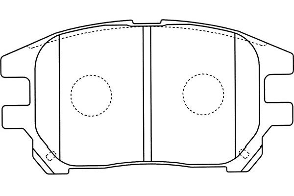 Image de Kit de plaquettes de frein, frein à disque - KAVO PARTS - BP-9111