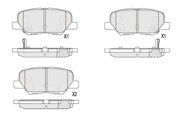Picture of KAVO PARTS - KBP-5551 - Brake Pad Set, disc brake (Braking System)