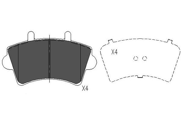 Picture of KAVO PARTS - KBP-6563 - Brake Pad Set, disc brake (Braking System)