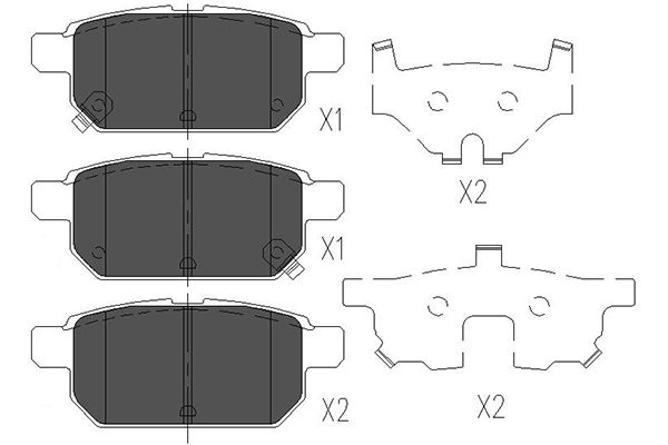 Picture of KAVO PARTS - KBP-8526 - Brake Pad Set, disc brake (Braking System)