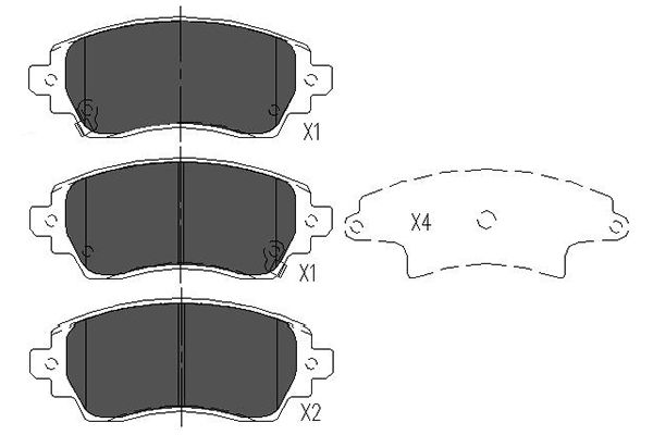 Picture of KAVO PARTS - KBP-9010 - Brake Pad Set, disc brake (Braking System)