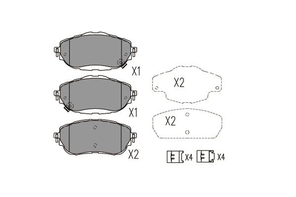Picture of KAVO PARTS - KBP-9123 - Brake Pad Set, disc brake (Braking System)