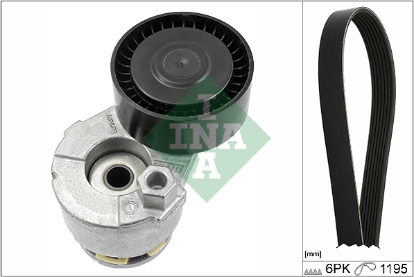Picture of V-ribbed Belt Set - Schaeffler INA - 529 0117 10