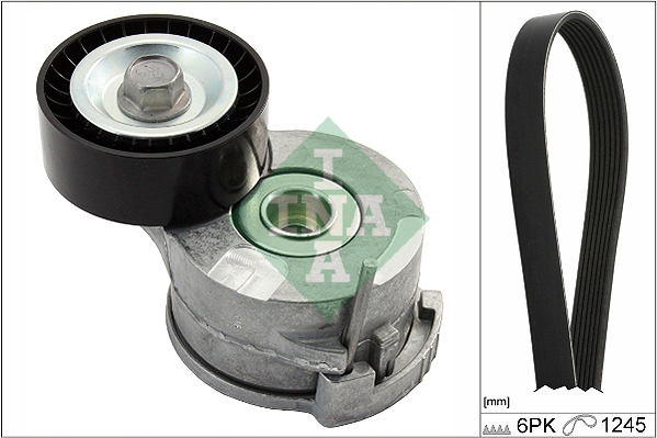 INA - 529 0291 10 - Garnitura klinastog rebrastog kaiša (Kaišni prenos)