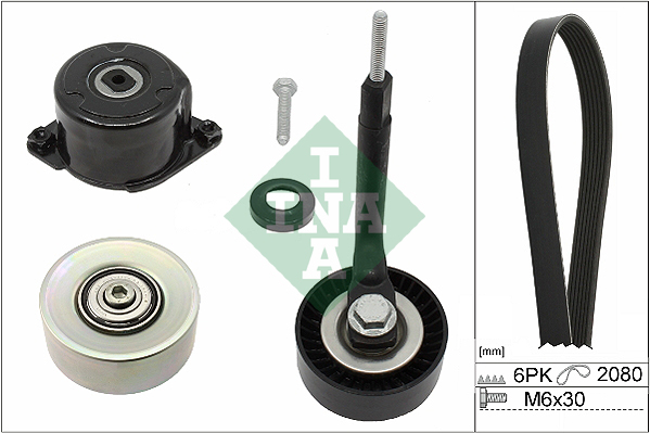 INA - 529 0314 10 - Garnitura klinastog rebrastog kaiša (Kaišni prenos)
