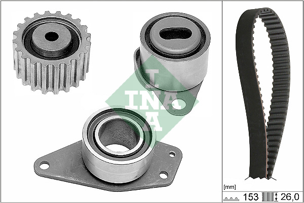 INA - 530 0038 10 - Komplet zupčastog kaiša (Kaišni prenos)