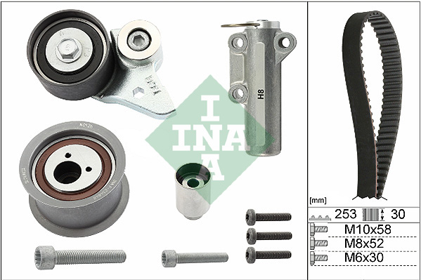 INA - 530 0366 10 - Komplet zupčastog kaiša (Kaišni prenos)