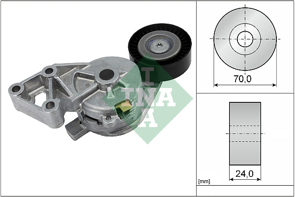 Slika INA - 534 0132 30 - Zatezač, klinasti rebrasti kaiš (Kaišni prenos)