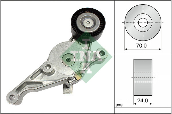 INA - 534 0151 10 - Zatezač kaiša, klinasti rebrasti kaiš (Kaišni prenos)