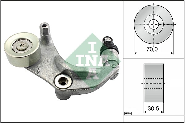 Slika INA - 534 0316 10 - Zatezač, klinasti rebrasti kaiš (Kaišni prenos)