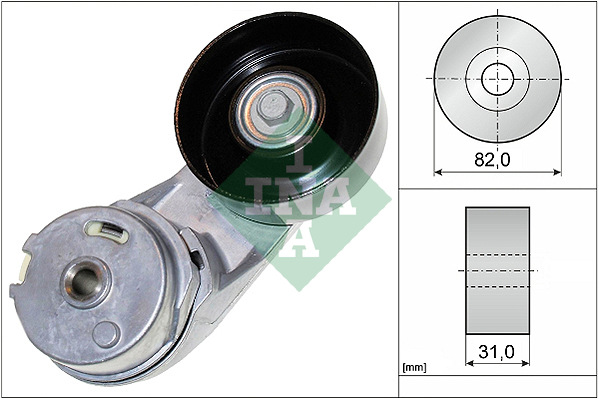 INA - 534 0372 10 - Zatezač kaiša, klinasti rebrasti kaiš (Kaišni prenos)