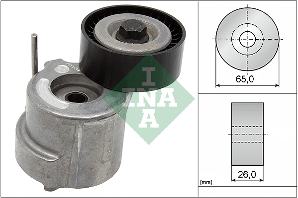 Slika INA - 534 0404 10 - Zatezač, klinasti rebrasti kaiš (Kaišni prenos)