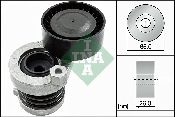 INA - 534 0551 10 - Zatezač, klinasti rebrasti kaiš (Kaišni prenos)