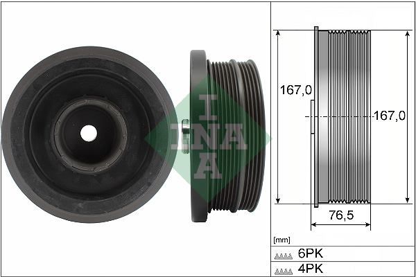 INA - 544 0082 10 - Remenica, radilica (Kaišni prenos)