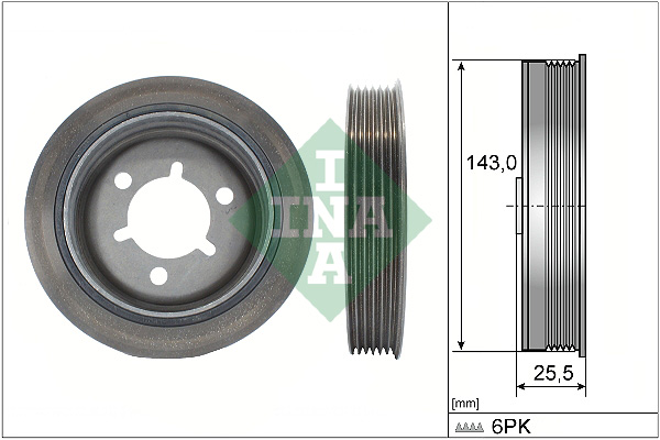 INA - 544 0145 10 - Remenica, radilica (Kaišni prenos)