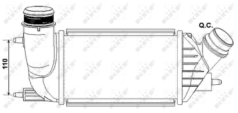 Picture of NRF - 30242 - Intercooler, charger (Air Supply)