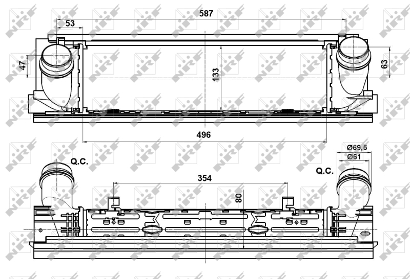 Picture of NRF - 30482 - Charge Air Cooler (Air Supply)
