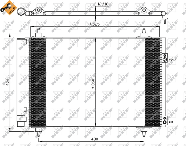 Picture of NRF - 35610 - Condenser, air conditioning (Air Conditioning)