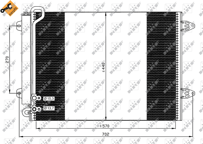 Picture of NRF - 35614 - Condenser, air conditioning (Air Conditioning)