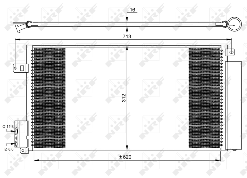 Picture of NRF - 35750 - Condenser, air conditioning (Air Conditioning)