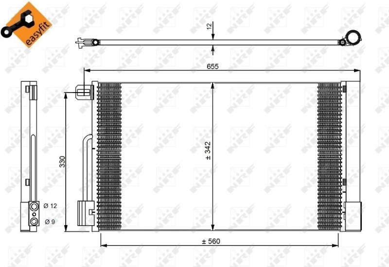 Picture of NRF - 35777 - Condenser, air conditioning (Air Conditioning)