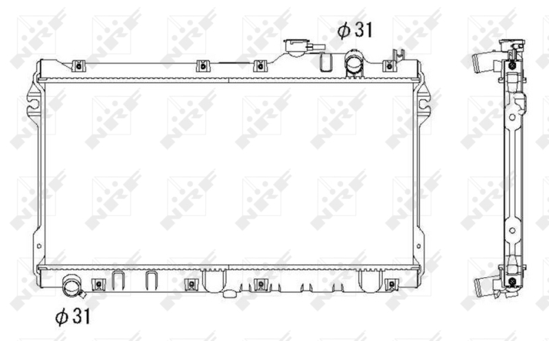 Picture of NRF - 506522 - Radiator, engine cooling (Cooling System)