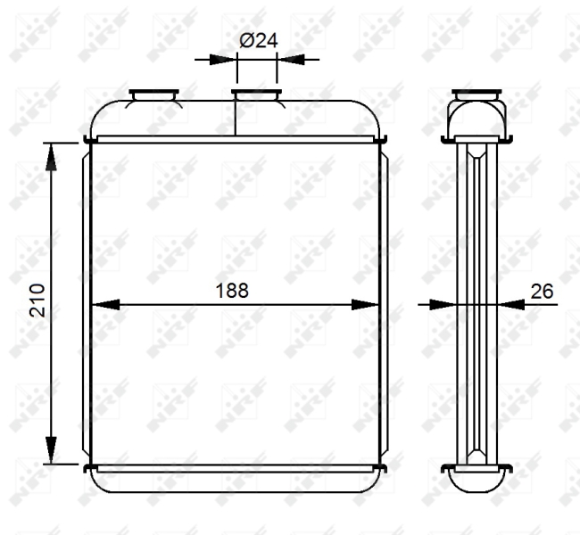 Picture of NRF - 53215 - Heat Exchanger, interior heating (Heating/Ventilation)