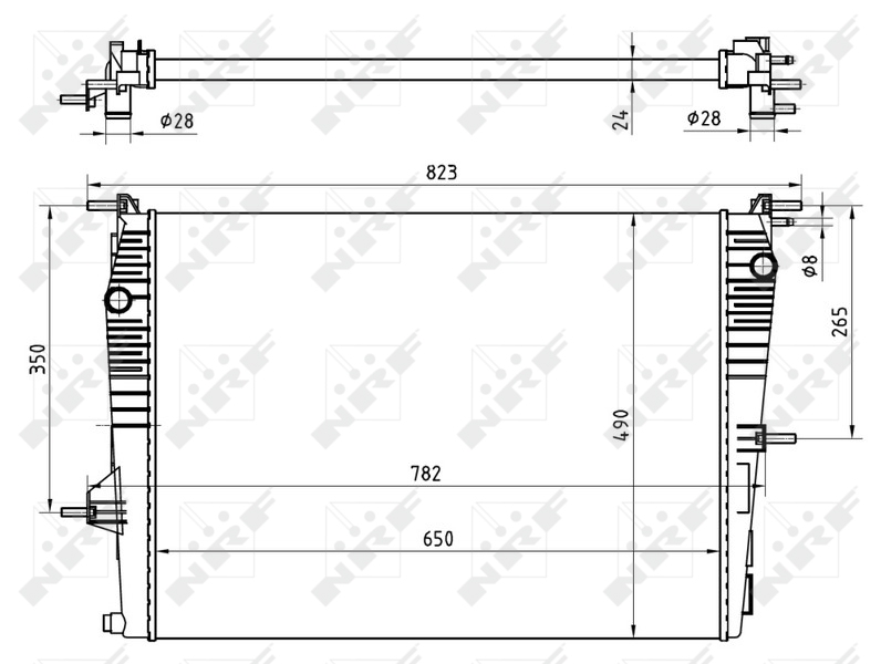 Picture of NRF - 53965 - Radiator, engine cooling (Cooling System)