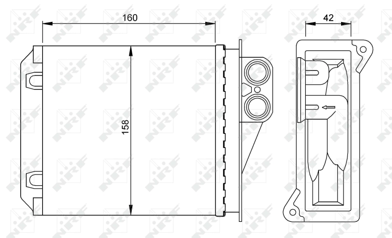 Picture of NRF - 54236 - Heat Exchanger, interior heating (Heating/Ventilation)