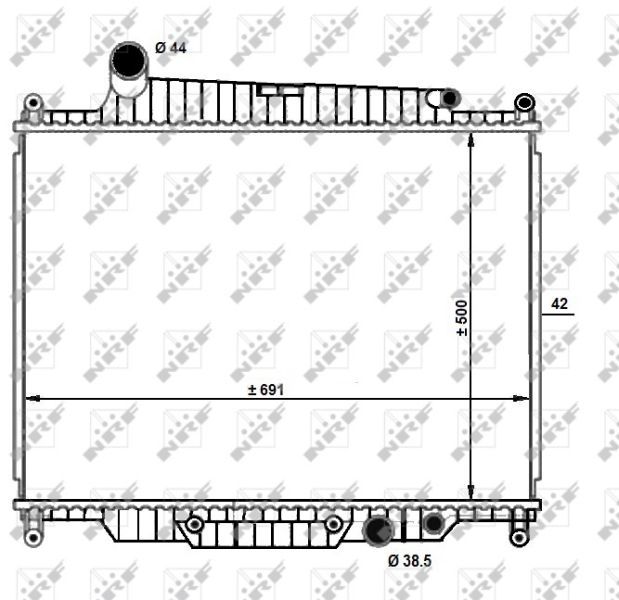 Picture of NRF - 59096 - Radiator, engine cooling (Cooling System)